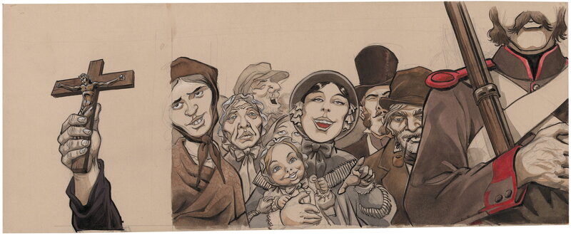 En vente - Yslaire, Sambre - Maudit soit le fruit de ses entrailles... - Tome 4 - Planche originale