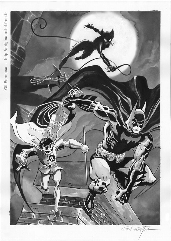 Gil Formosa, Bob Kane, Tim Sale, Batman - Catwoman - Run - Original Illustration