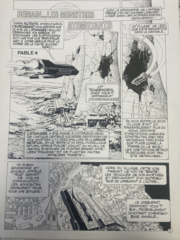 Jean-Yves Mitton, Demain LES MONSTRES fable 4 - Planche originale