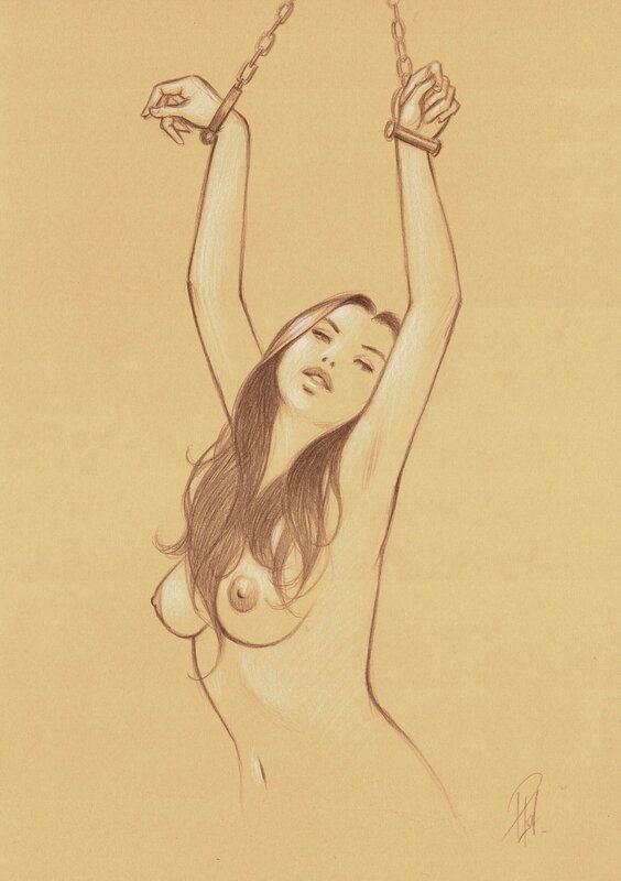 En vente - Pin Up par Laurent Paturaud - Illustration originale