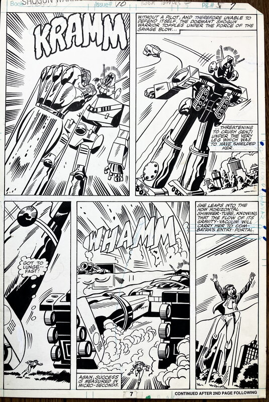 For sale - Herb Trimpe, Steve Mitchell, Shogun Warriors #10 p7 - Comic Strip