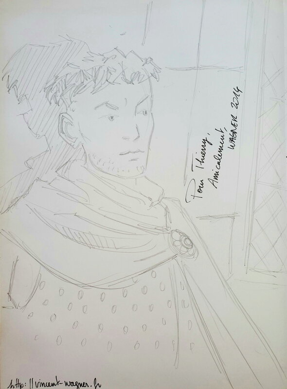 Vincent Wagner, L'OR DU RHUN   T1 L'HOMME AU MASQUE DE CUIR - Sketch