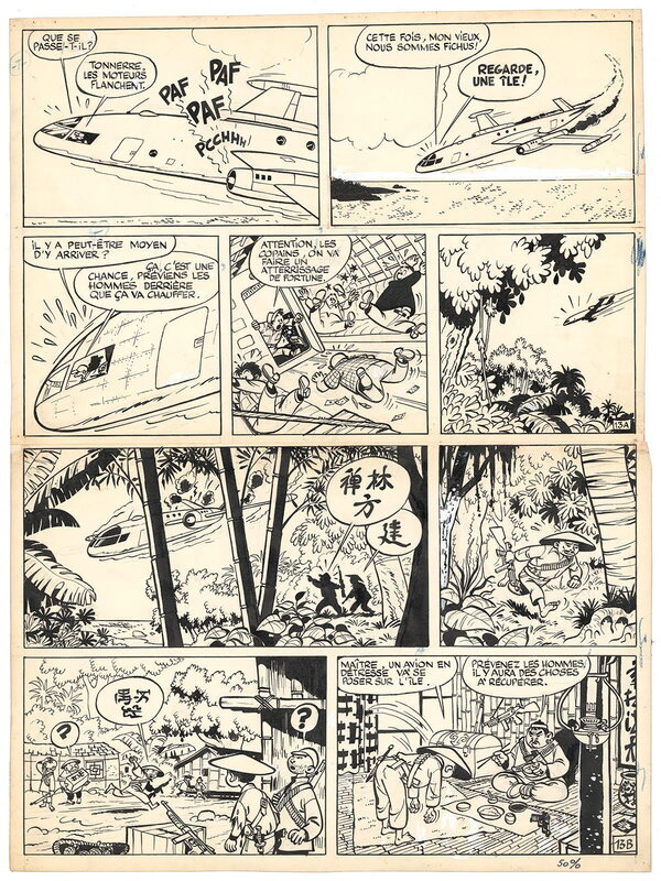 Will, Tif et Tondu - Tif et Tondu contre la Main blanche - Planche originale