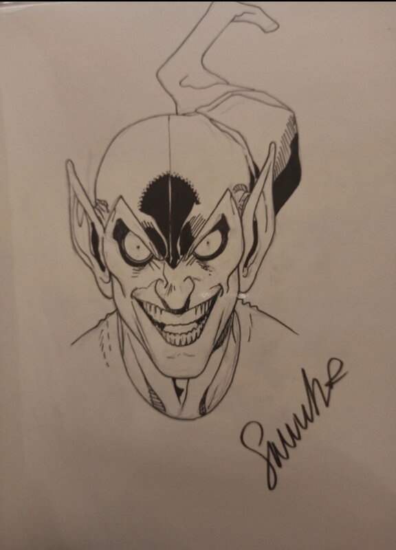 Green Goblin par Salvador Larroca - Dédicace