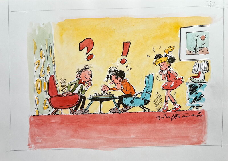 Dino Attanasio, André Franquin, Modeste et Pompon - Ton en Tineke - Planche originale