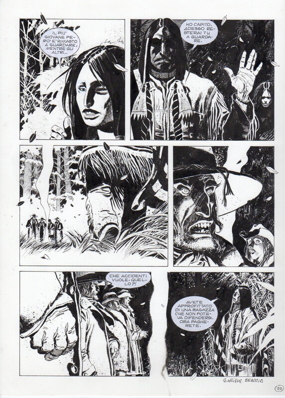 Enrique Breccia, Tito Faraci, Tex-Capitan Jack p20 - Planche originale