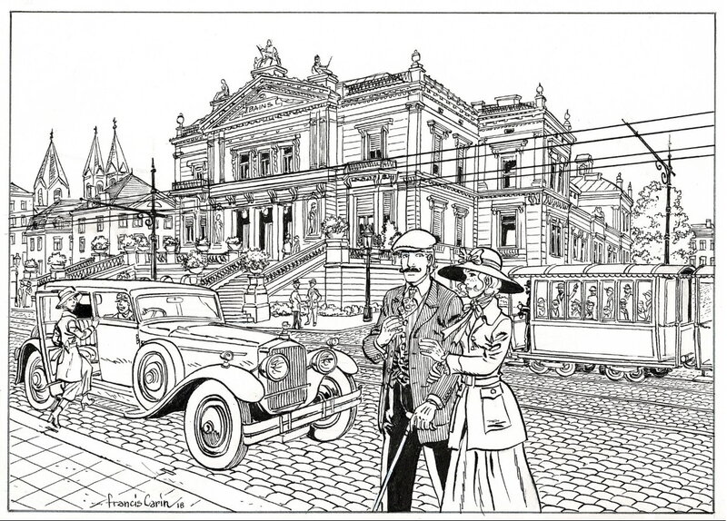 Victor Sackville par Francis Carin - Planche originale