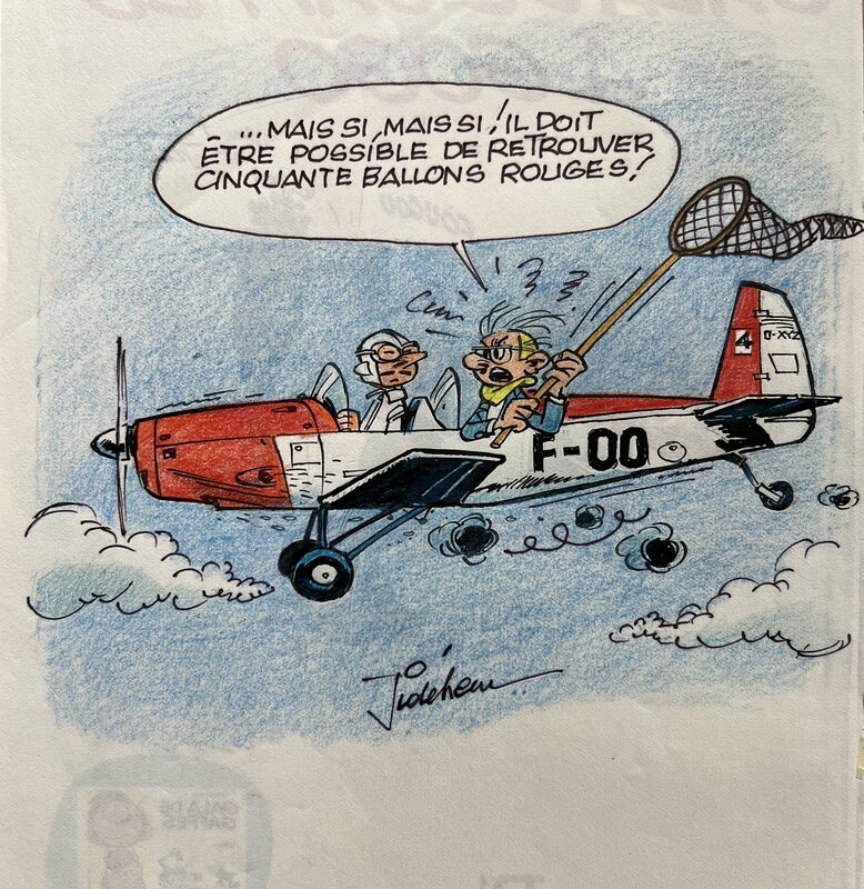 Spirou - Robbedoes par Jidéhem, André Franquin - Planche originale
