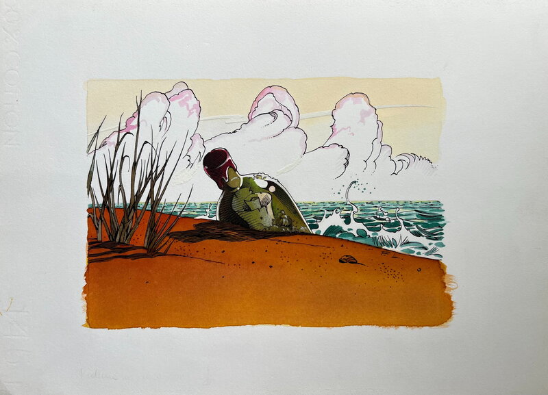 Frank Le Gall, Une bouteille à la mer - Planche originale