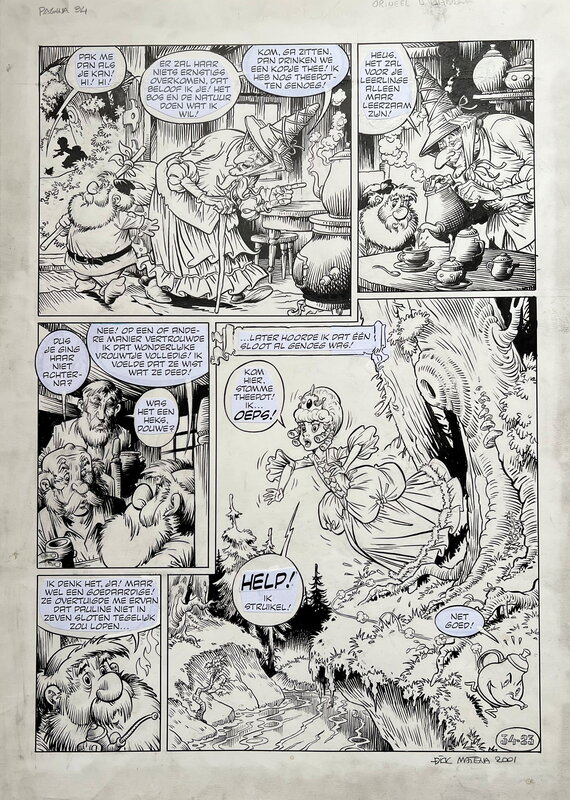 Dick Matena, Piet Wijn, Douwe Dabbert - De wonderlijke Raamvertelling - Planche originale