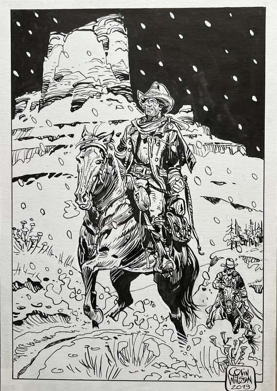 Blueberry par Colin Wilson, Jean Giraud - Planche originale