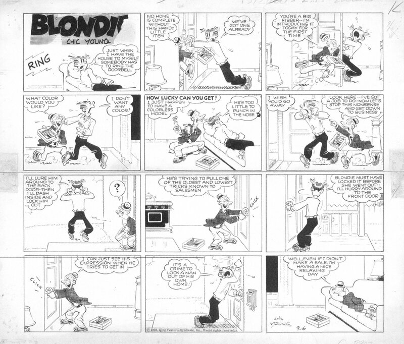 Blondie par Chic Young - Planche originale