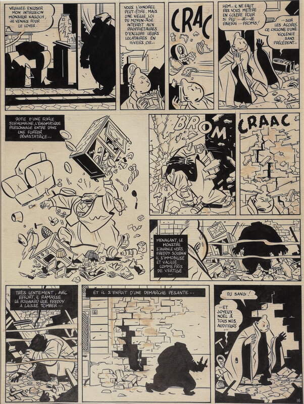 Yves Chaland, Freddy Lombard Le Cimetière des éléphants - Original art