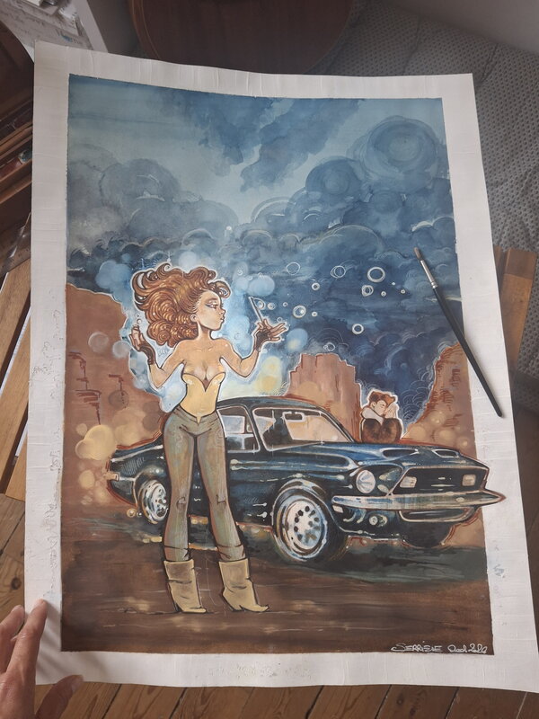 En vente - Usa par Ood Serrière - Illustration originale