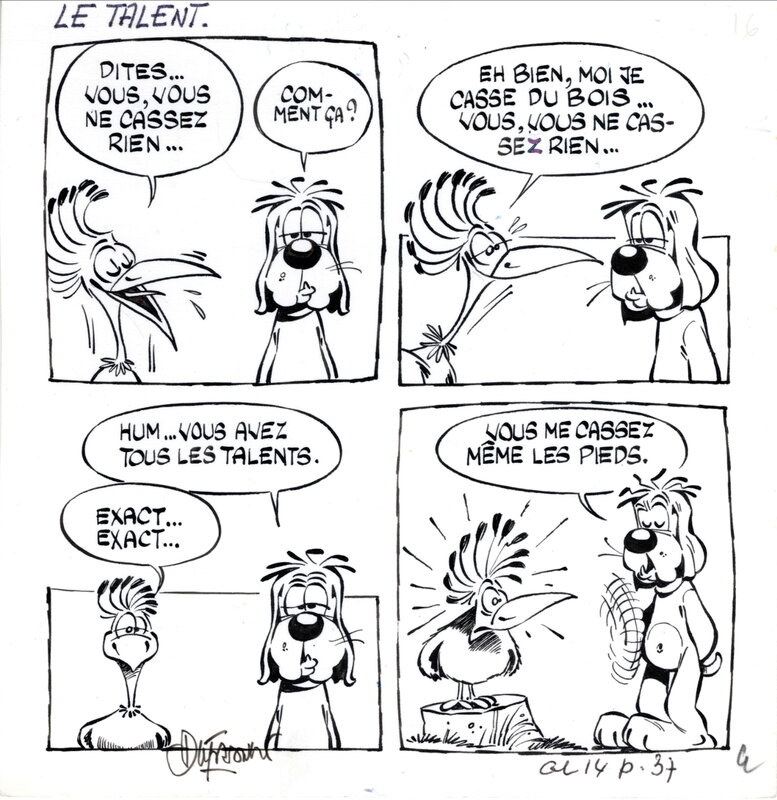 Henri Dufranne, Gotlib, Gai Luron poche (Le talent) vol 14 - planche 37 - Comic Strip