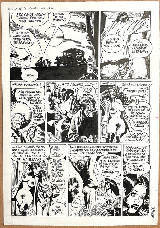 For sale - Jordi Bernet, Cicca Dum Dum, #4 pg13 - Comic Strip