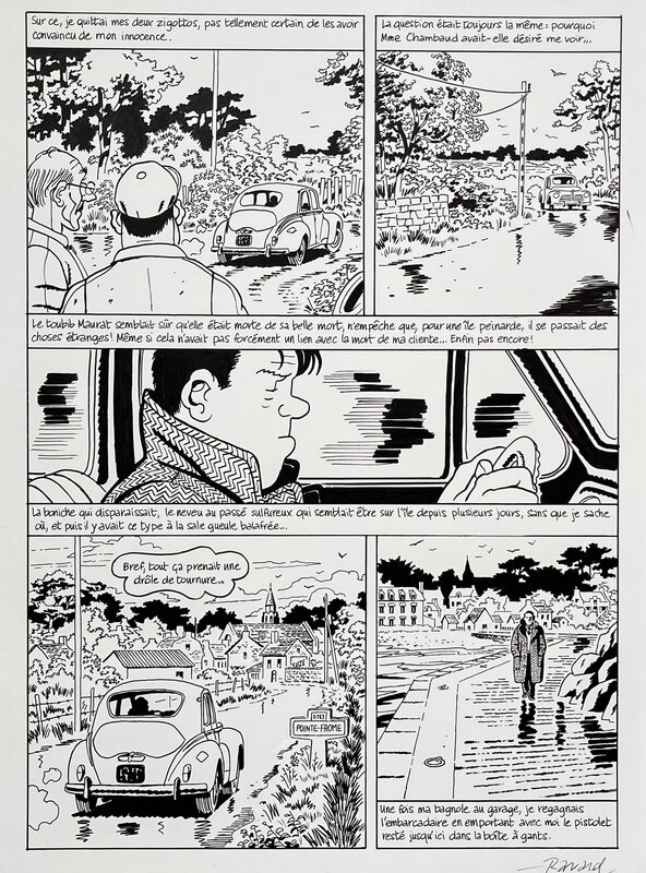 François Ravard, Nestor Burma dans l'Ile - Comic Strip