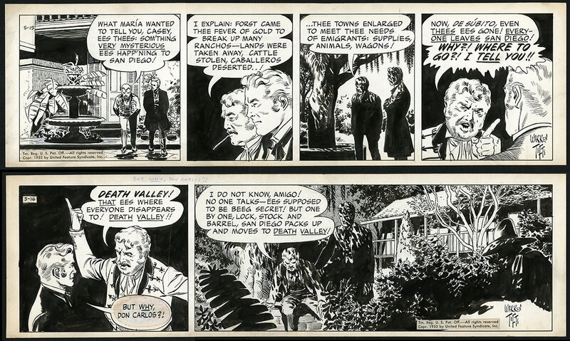 Warren Tufts, Casey Ruggles: Dailies (consec.) 1952-05-15-16 - Comic Strip