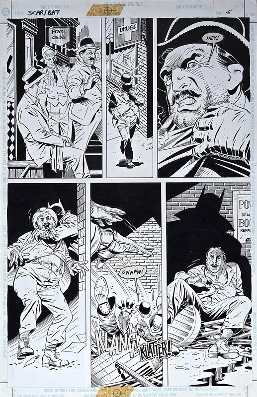 Eduardo Barreto, Max Allan Collins, Batman Scar of the Bat - Planche originale
