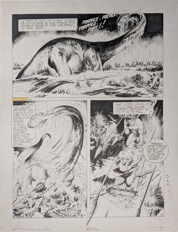 André Chéret, Roger Lécureux, Rahan : Le démon des marais - page 18 - Planche originale