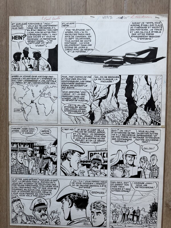 Marc Dacier par Eddy Paape - Planche originale