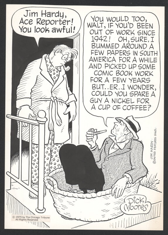 Dick Moores, Jim Hardy: Specialty illustration 1975 - Comic Strip