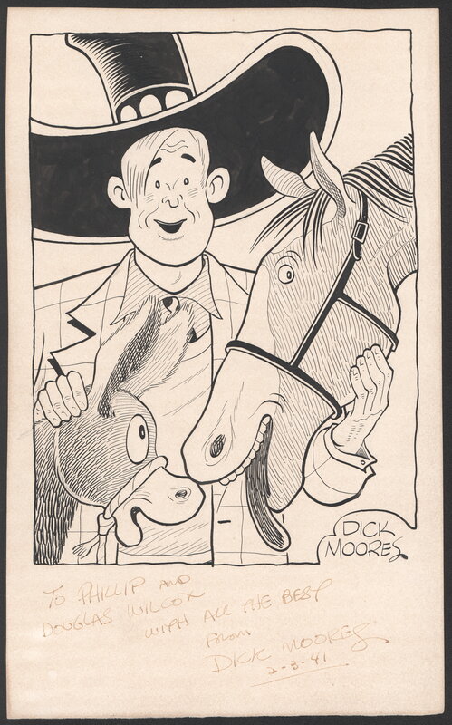 Dick Moores, Windy and paddles. Specialty illustration 1941 - Comic Strip