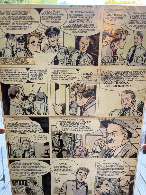 Marc Dacier par Eddy Paape - Planche originale