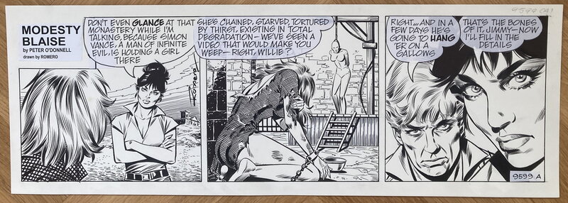 Enric Romero: Modesty Blaise daily - Planche originale