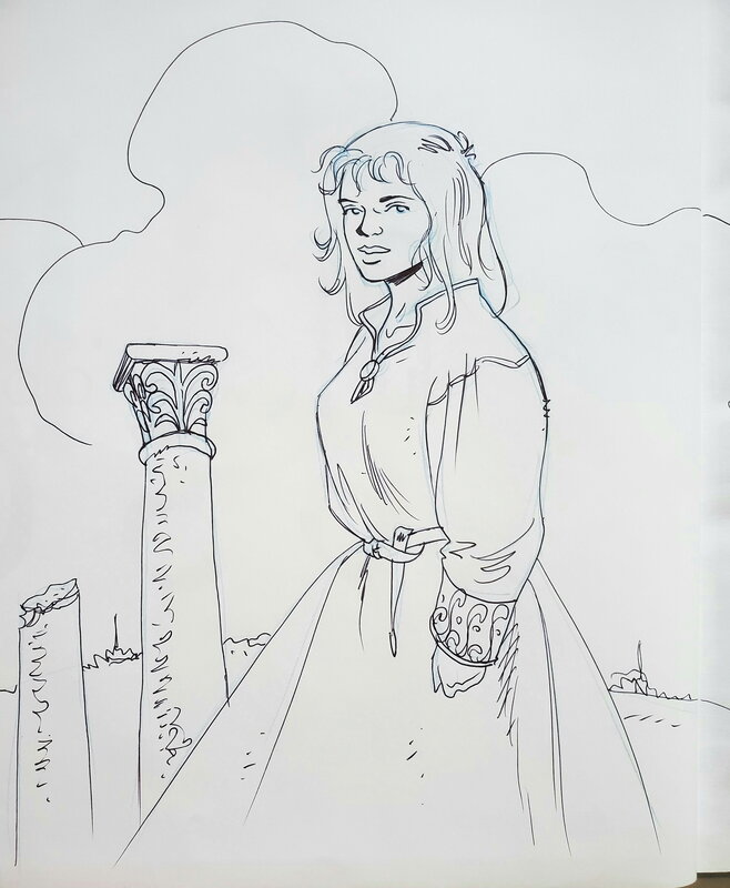 Michel Pierret, LES AIGLES DECAPITES    T13 LA PRINCESSE MORDRIE - Sketch