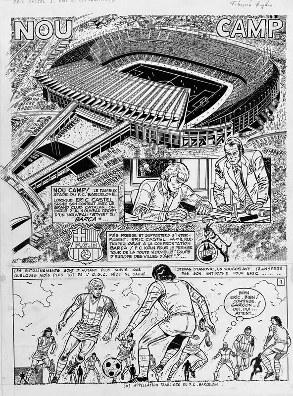 Eric Castel par Raymond Reding - Planche originale