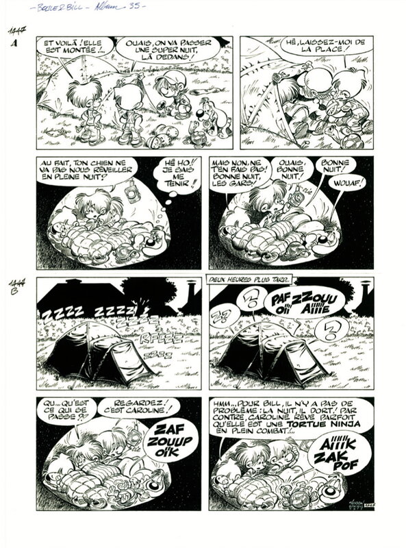 En vente - Boule & Bill par Laurent Verron - Planche originale