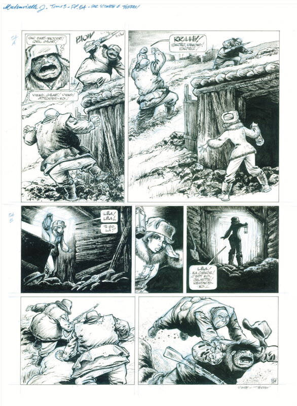 En vente - Mademoiselle J par Laurent Verron - Planche originale