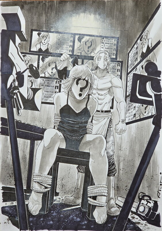 Flaviano Armentaro, Black widow N° 3 page 23 inédite - Planche originale