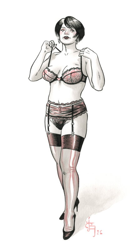 For sale - Housewife 1 by Olaf Boccère - Original Illustration