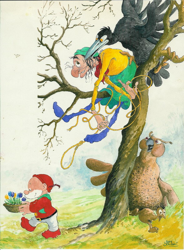 Jean Dulieu, Paulus de Boskabouter - Margriet/Bobo - Illustration originale