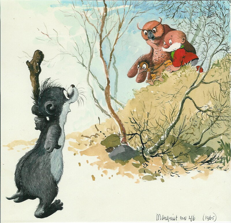 Jean Dulieu, Paulus de Boskabouter - Margriet/Bobo - Illustration originale