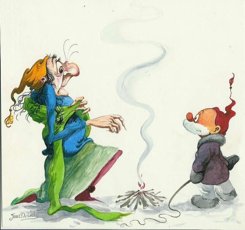 Jean Dulieu, Paulus de Boskabouter - Margriet/Bobo - Illustration originale