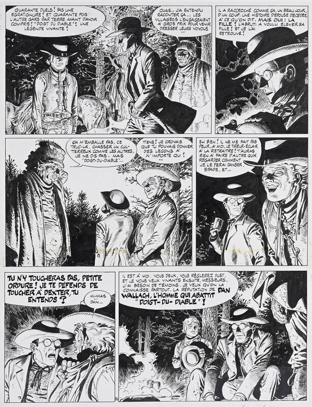 Hermann, Greg, Comanche - Le doigt du diable - T7 p30 - Planche originale