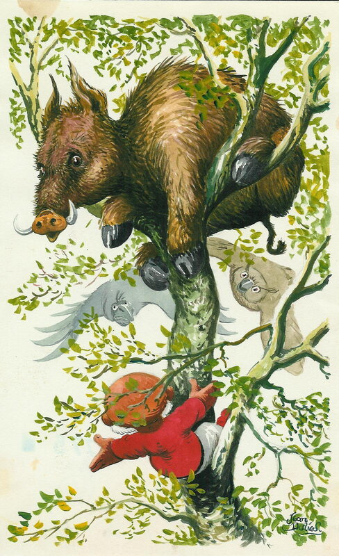 Dulieu, Paulus de Boskabouter - Margriet/Bobo - Illustration originale
