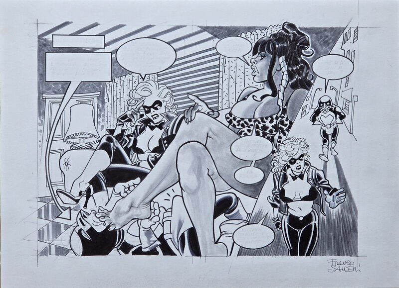 Franco Saudelli, Suspiria ai tuoi piedi p 8-9 - Comic Strip