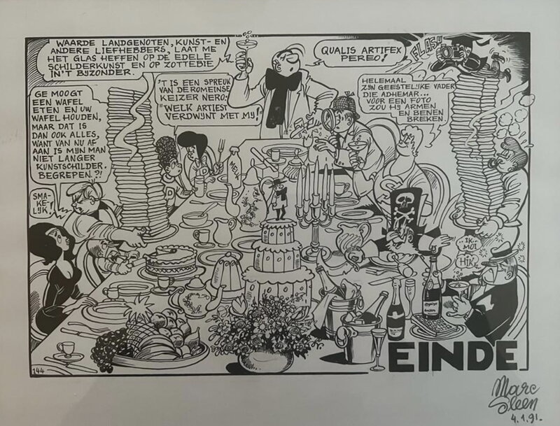 De Z van Zottebie par Marc Sleen - Planche originale