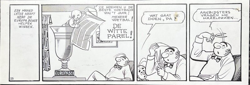 Marc Sleen, Nero - de Witte parel - Planche originale