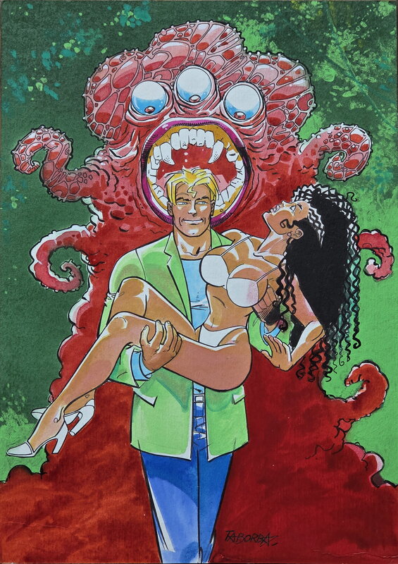 Walther Taborda, Couverture de Skorpio N°22 - Planche originale