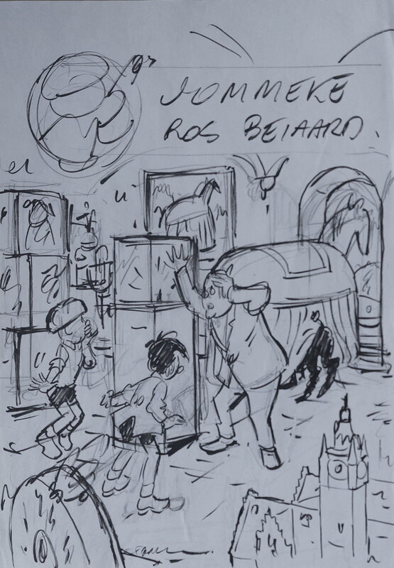 Gerd Van Loock, Jommeke 305: Het Verdwenen Hoefijzer - Planche originale