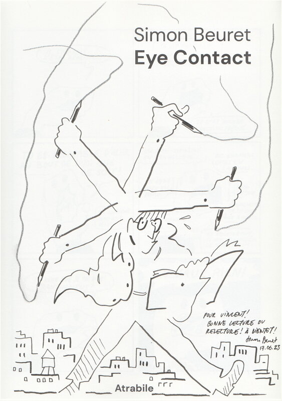 Eye Contact par Simon Beuret - Dédicace