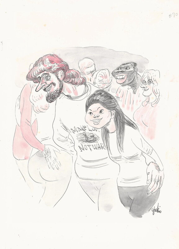 Yukio Sugiura, Make Love, Not War | Manga Sunday | 1966 - Illustration originale