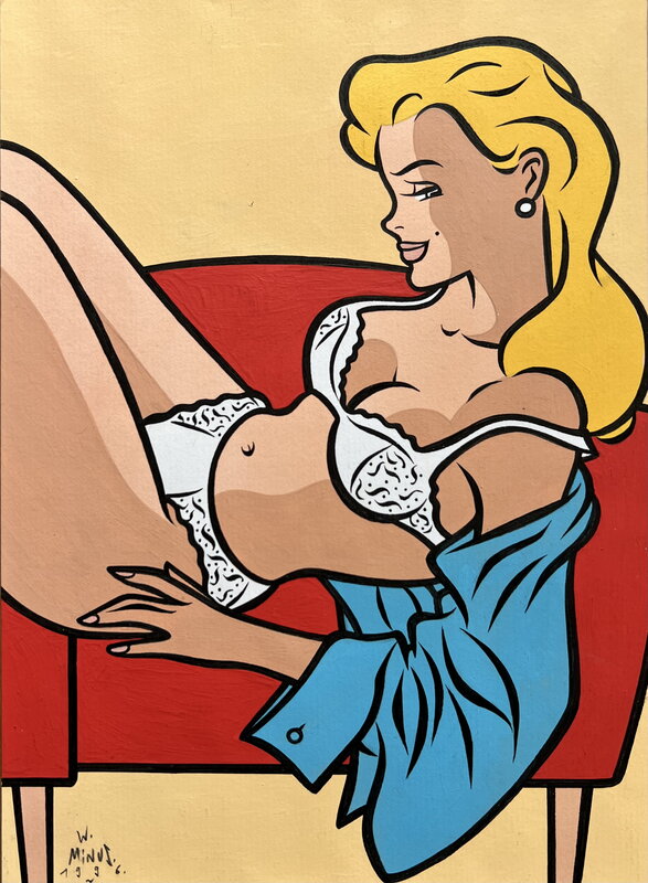 Just a girl par Walter Minus - Illustration originale