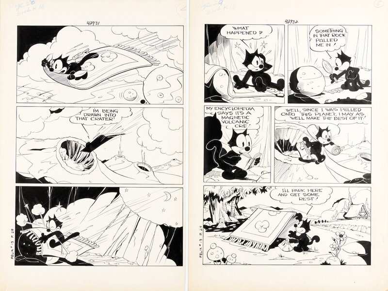 Joseph Oriolo, Felix the Cat #13 p4-5 - Planche originale