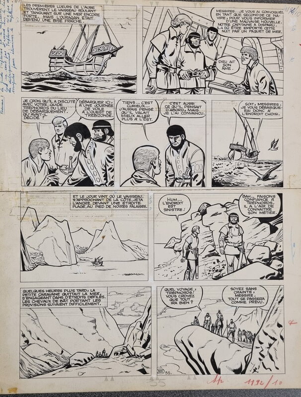 En vente - Sirius, Les Timour contre Attila - Planche originale